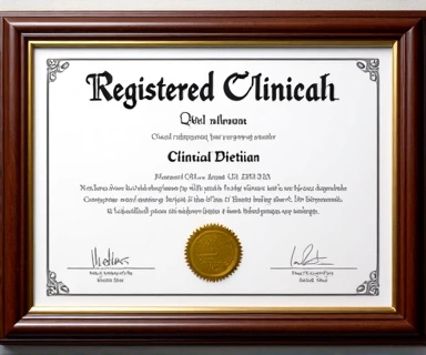 Certificate of Clinical Dietitian Registration